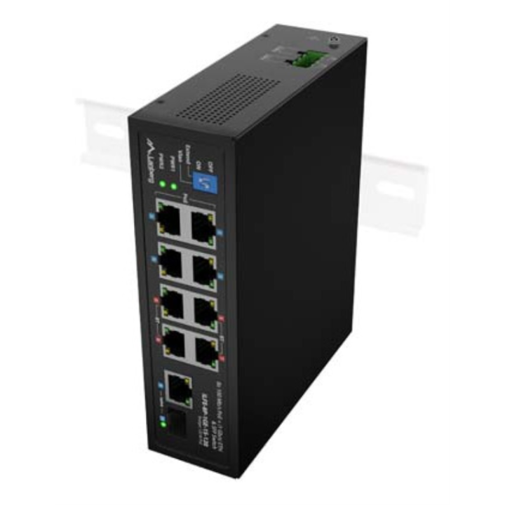 SWITCH LANBERG INDUSTRIAL POE 4XBT 4XAT SFP/ETH DIN FAST ETHERNET SIN GESTION