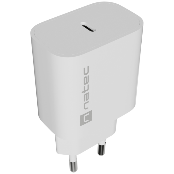 CARGADOR NATEC RIBERA 20W 1XUSB-C PD3.0 BLANCO