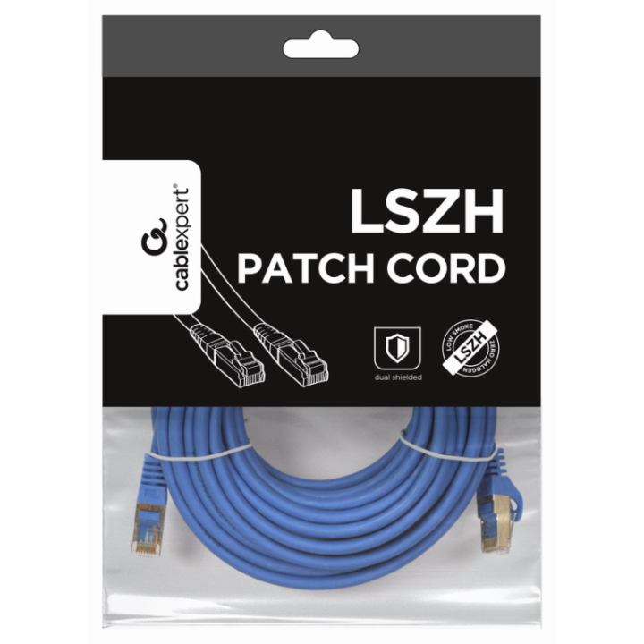 CABLE RED S-FTP GEMBIRD CAT 6A LSZH AZUL 10 M