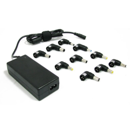 CARGADOR PARA PORTATIL AUTOMATICO UNIVERSAL LEOTEC 70W NEGRO