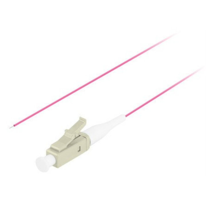 CABLE PIGTAIL FIBRA OPTICA LANBERG LC/UPC OM4 50/125 2M MULTIMODO VIOLETA
