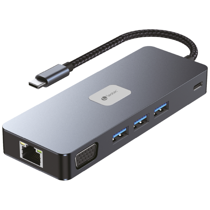 LEOTEC DOCKING STATION 11-1 PLUS 1USB-C PD100 3USB3.2 HDMI VGA GGL LECTJSD MCSD