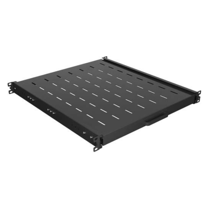 BANDELA LANBERG DESLIZANTE 1U 445X500MM HASTA 35KG RACK 19" NEGRO
