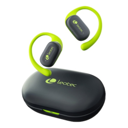 LEOTEC EARPHONES OPEN AIR ZENITH SPORT GRIS-LIMA