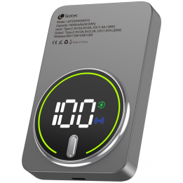 LEOTEC POWERBANK 10000MAH 20W FAST CHRG GRIS 1USB-C+WIRELESS INC CAB USB-A A USB-C 22,5W
