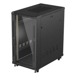 ARMARIO LANBERG RACK 19" 22U 600X1000 FLAT PACK PUERTA CRISTAL NEGRO