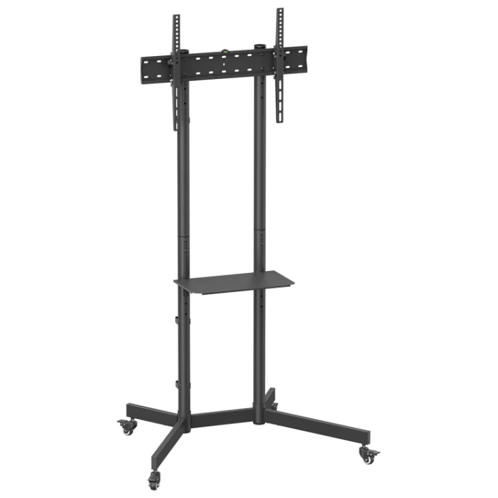 SOPORTE SUELO AISENS RUEDA BANDEJA DVD MONITOR/TV 45KG 37-70 NEGRO
