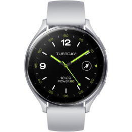 SMARTWATCH XIAOMI WATCH 2 4G SILVER CASE WITH GRAY TPU STRAP