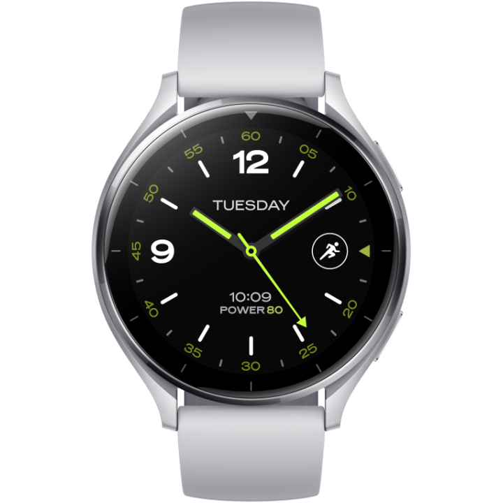 SMARTWATCH XIAOMI WATCH 2 4G SILVER CASE WITH GRAY TPU STRAP