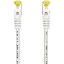 CABLE RED AISENS LATIGUILLO RJ45 LSZH CAT.7 SFTP PIMF 0.5M BLANCO