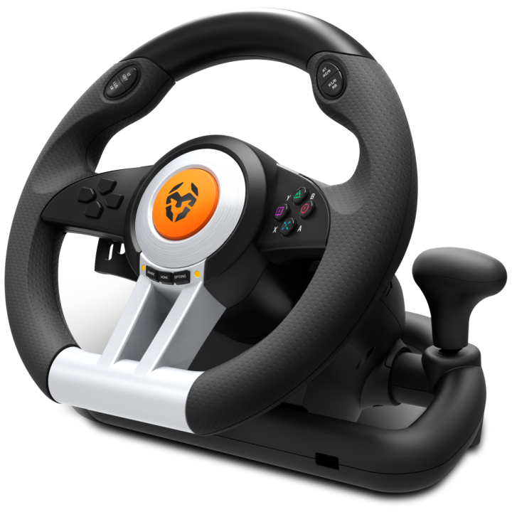 VOLANTE Y PEDALES KROM K-WHEEL MULTIPLATAFORMA (PS4, XBOX ONE,etc)