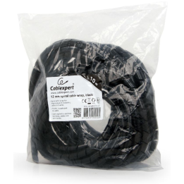 CABLE GEMBIRD 12MM SPIRAL WRAP 10M NEGRO