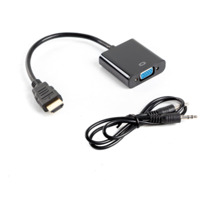 ADAPTADOR LANBERG HDMI MACHO/VGA HEMBRA+MINIJACK 3.5MM HEMBRA 20CM