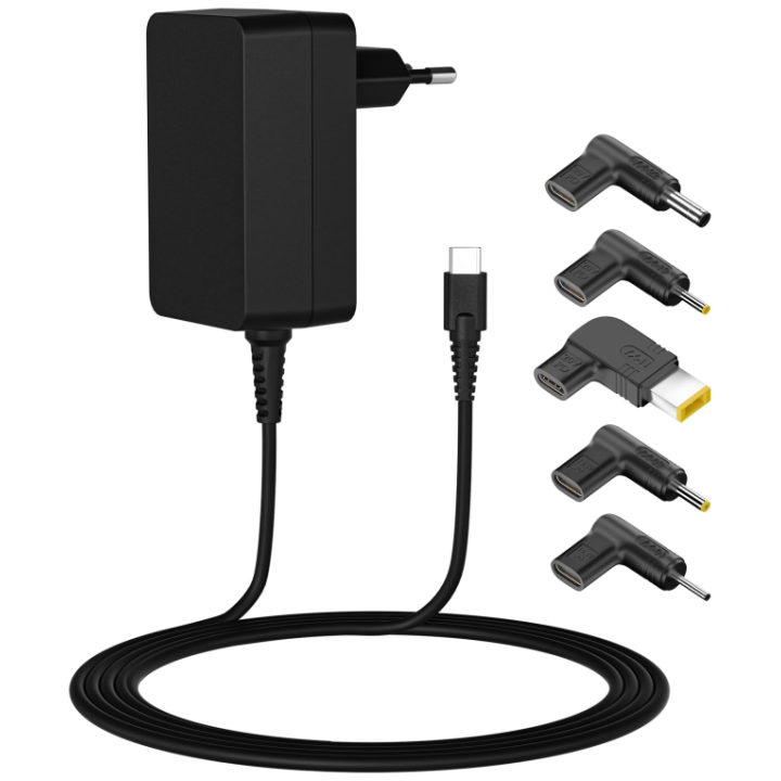 CARGADOR LEOTEC NOTEBOOK USB-C 45W + 5 PUNTAS