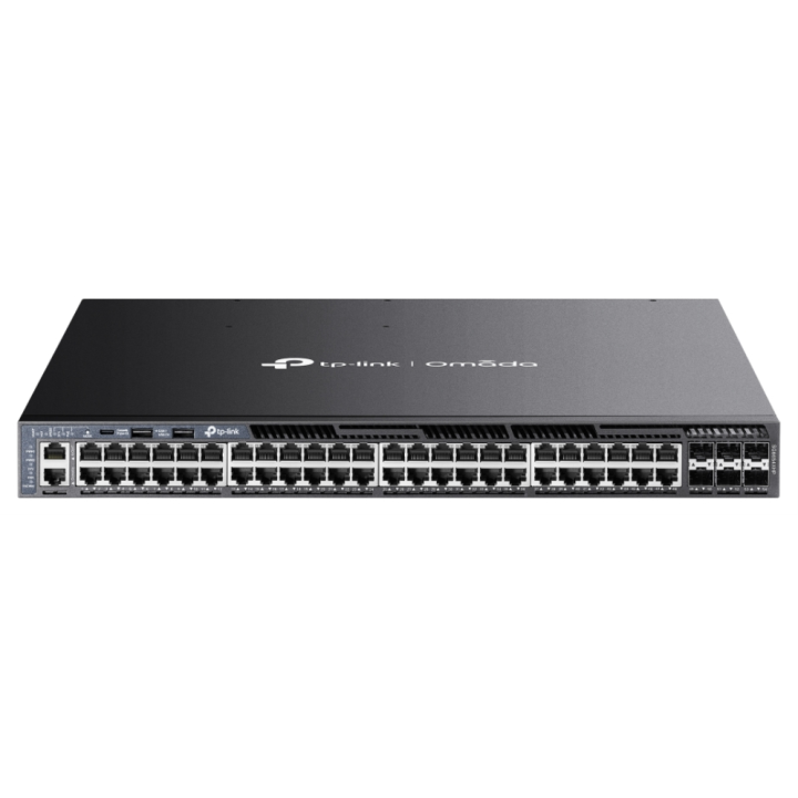 SWITCH OMADA 48-PORT GIGABIT STACKABLE L3 MANAGED POE+ WITH 6 10GE SLOTS