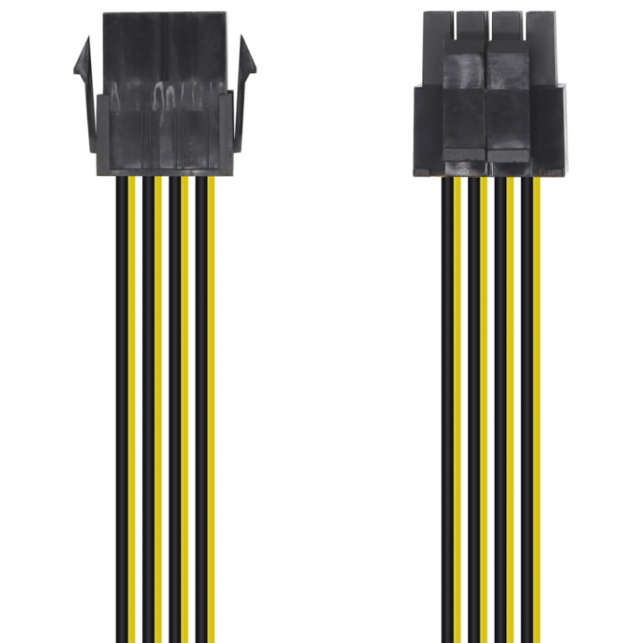 CABLE ALIMENTACION AISENS 8PIN H-4+4PIN M 30CM
