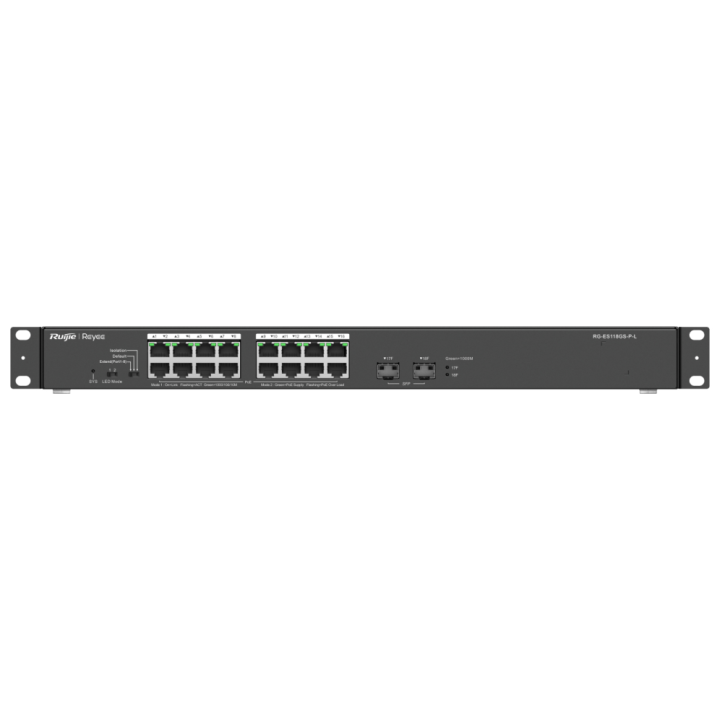 SWITCH RUIJIE REYEE RG-ES118GS-P-L 16P DOWLINK + 2UPLINK SFP