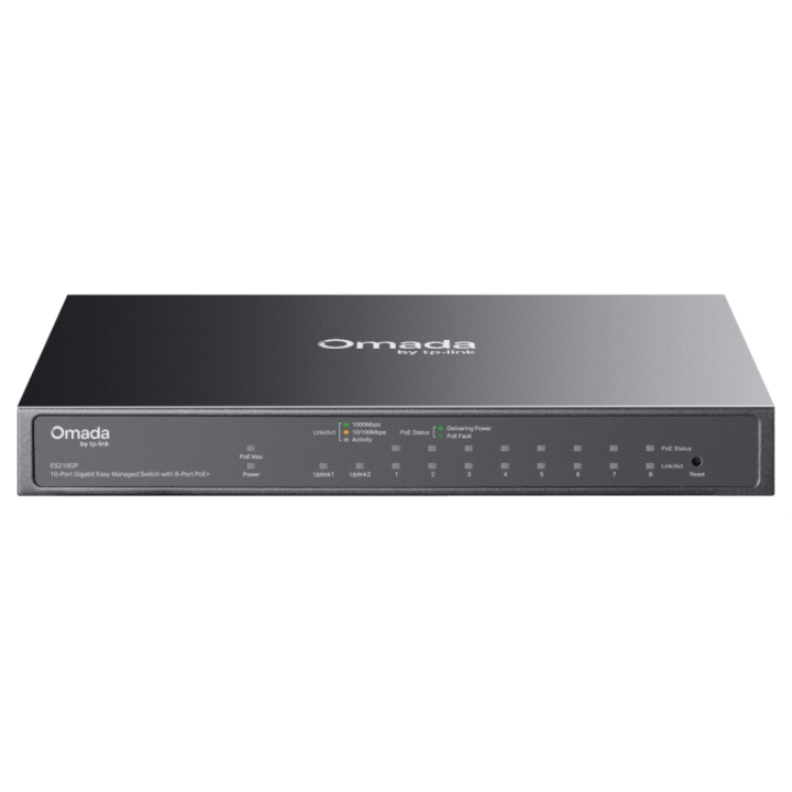 SWITCH OMADA TP-LINK ES210GP GIGA SWITCH WITH 8-PORT POE+