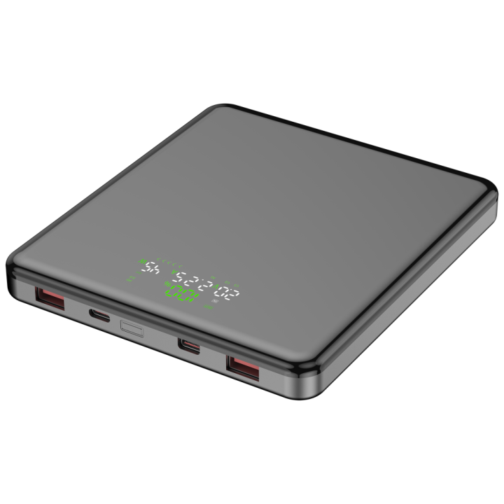LEOTEC POWERBANK 20000MAH 100W FAST CHRG GRIS 2USB-C+2 USB-A INC CAB USB-C A USB-C65W