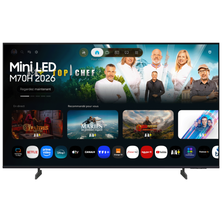 TV SAMSUNG MINI LED TU55M70HAUXXC 55" 4K UHD 50HZ SMART TV TIZEN HDR10+ GAMING HUB