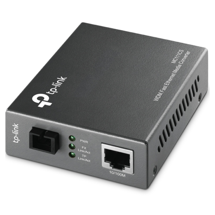 CONVERTIDOR TP-LINK RJ45 10/100 A FIBRA MONOMODO SC