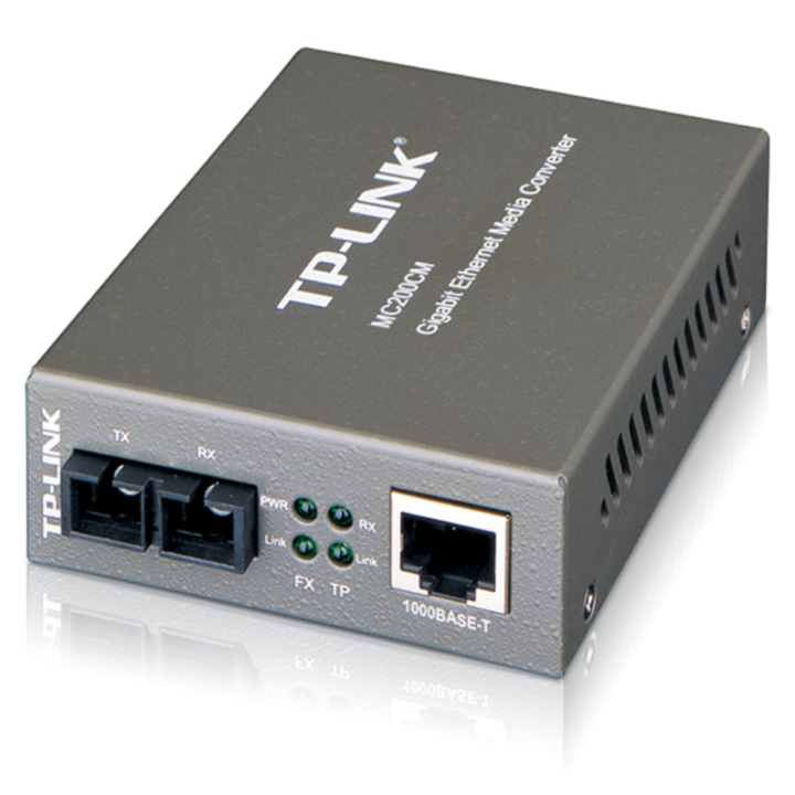 CONVERSOR MEDIOS TP LINK MC200CM MULTI MODE SC/UPC - RJ45 GIGA 0,55KM