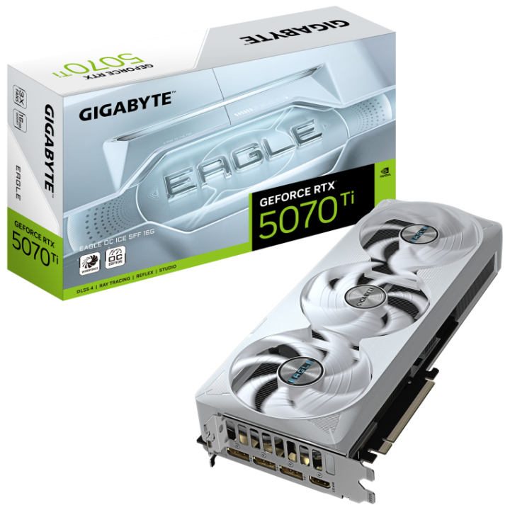 TARJETA GRAFICA GIGABYTE RTX 5070TI EAGLE OC ICE SFF 16GB