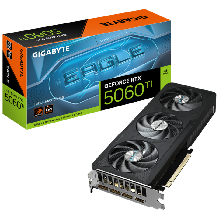 TARJETA GRAFICA GIGABYTE RTX 5060 TI EAGLE MAX OC 16GB GDDR7