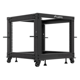 ARMARIO LANBERG ABIERTO RACK 19" 9U 600X600 AJUSTABLE HASTA 1100 NEGRO