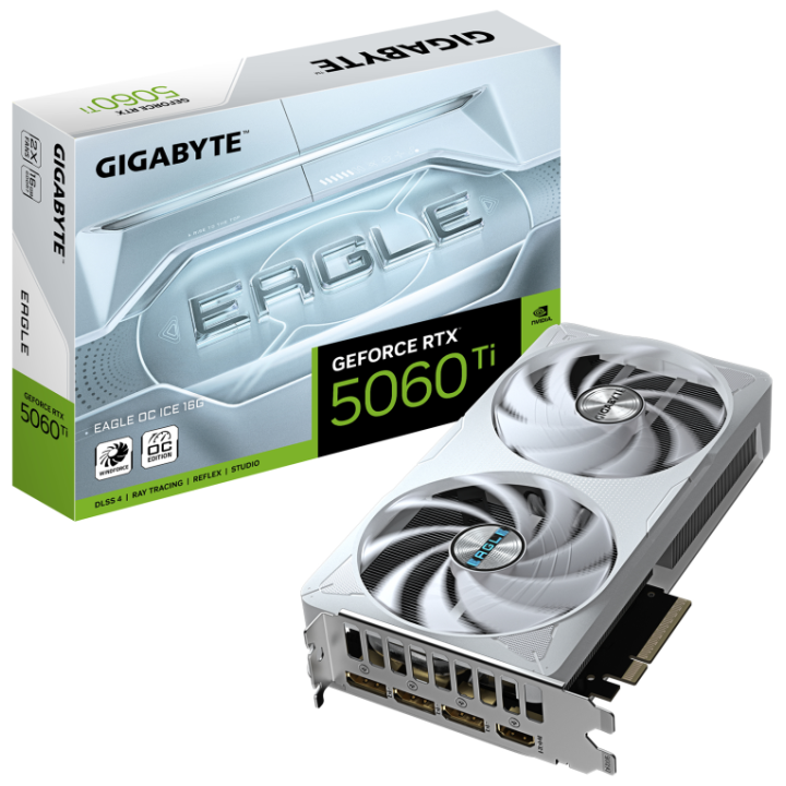 TARJETA GRAFICA GIGABYTE RTX 5060TI EAGLE ICE OC 16GB GDDR7