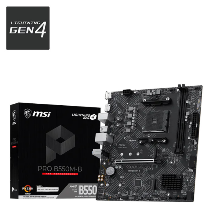 PLACA BASE MSI PRO B550M-B AM4 DDR4