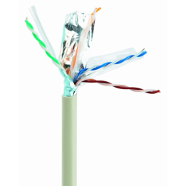 CABLE RED GEMBIRD FTP CAT6 BLINDADO AWG24 BOBINA 305M GRIS