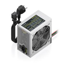 FUENTE ALIMENTACION AISENS ATX 500W CABLE ALIMENTACION OEM PLATA