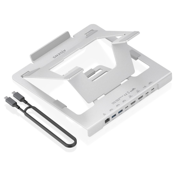 SOPORTE AISENS SOBREMESA AJUSTABLE PORTATIL/TABLET USB-C DOCK 7 EN 1