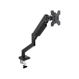 SOPORTE MESA TOOQ PANTALLA GIRATORIO INCLINABLE 1 BRAZO 13-34'' NEGRO
