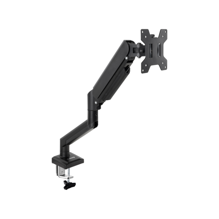 SOPORTE MESA TOOQ PANTALLA GIRATORIO INCLINABLE 1 BRAZO 13-34'' NEGRO