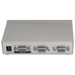 DUPLICADOR AISENS SVGA PARA 2 MONITORES CON ALIMENTACION